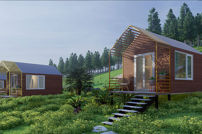bungalow kết cấu thép, giải pháp tối ưu chi phí và thời gian thi công